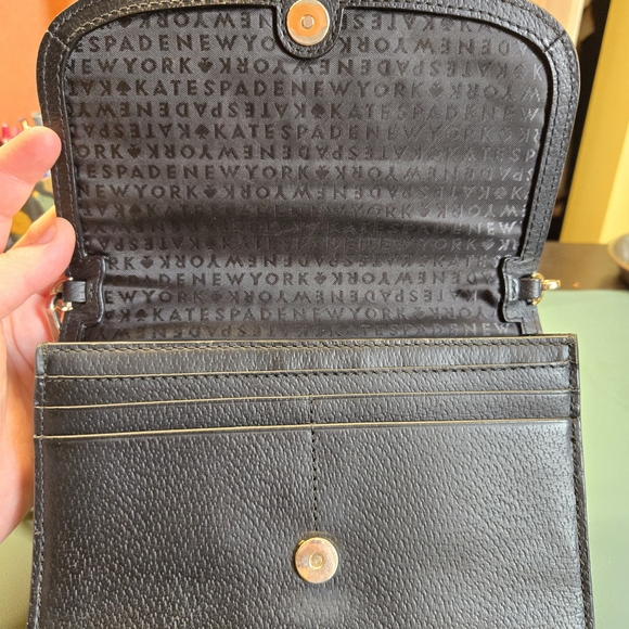 KATE SPADE Convertible Black Grain Leather Mikka Grove Street Crossbody Bag - Picture 7 of 8